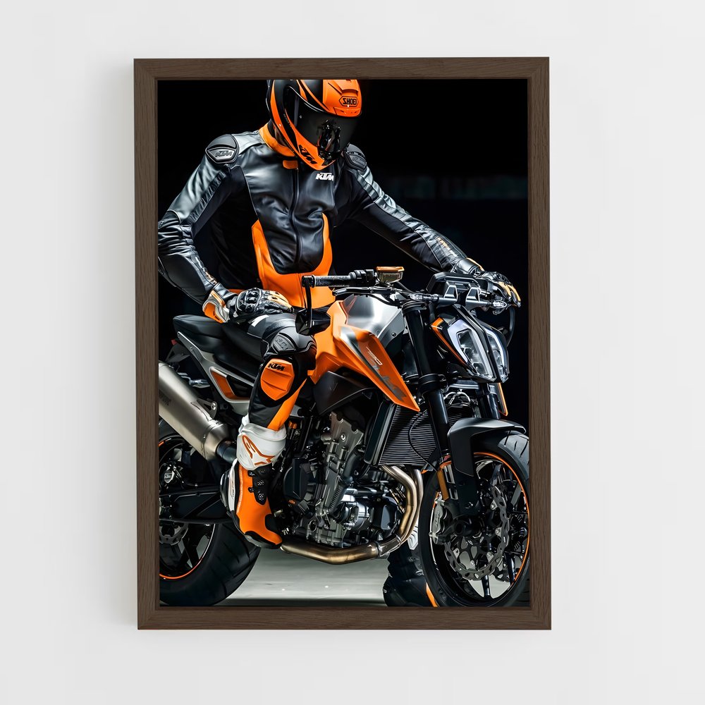 Poster L'Aventurier Nocturne – affiche KTM Moto (vue 5)